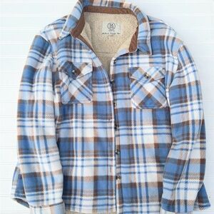 Sage Collective Sherpa-Lined Fleece Jacket